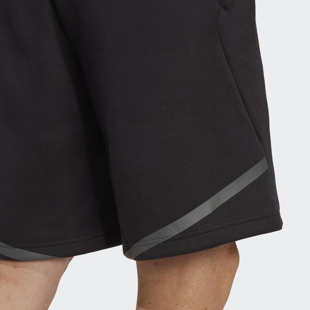 Adidas SS23 Logo Print Comfortable Breathable Straight Leg Sports Shorts Men Shorts Black IC3722