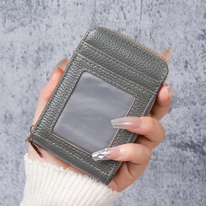 Amazon explosions multicolor zipper credit card package 12 card anti-theft wallet ladies small card holder card package