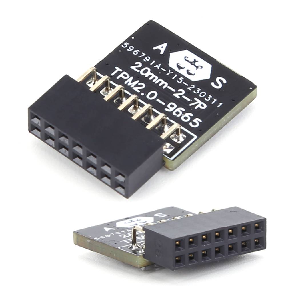 TPM 2.0 Encryption Processor Remote Card 14/18Pin LPC Interface Protection Module Compatible with ASUS MSI/ASRock Motherboards