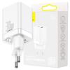 Baseus Super Si Pro Quick Charger Network Charger Usb + Usb-C 30W (White)