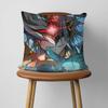 Dottore Genshin Impact xcm xcm Pillow Case Decor Protective Covers Comfortable Soft For Sofa Living Room Home Office