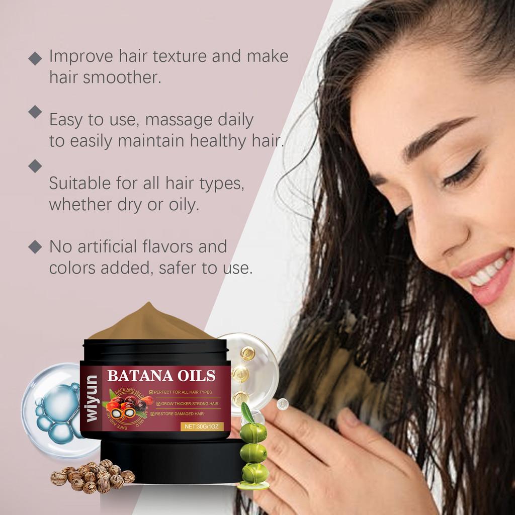 Wiyun Batana Hair Oil Nourishing Moisturizing Treatment For Dry Frizzy Hair 30g