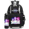 2 ks/sada K-Pop potištěný batoh s 750ml lahví na vodu pro dospívající studentku chlapce školní taška dětský dárek velká kapacita cestovní taška ruksak