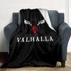 1pc Wings Valhalla Throw Blanket Soft Flannel, Cozy All Season Polyester Perfect for Home, Office