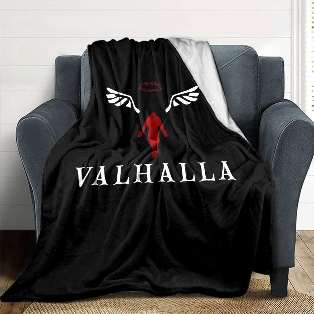 1pc Wings Valhalla Throw Blanket Soft Flannel, Cozy All Season Polyester Perfect for Home, Office