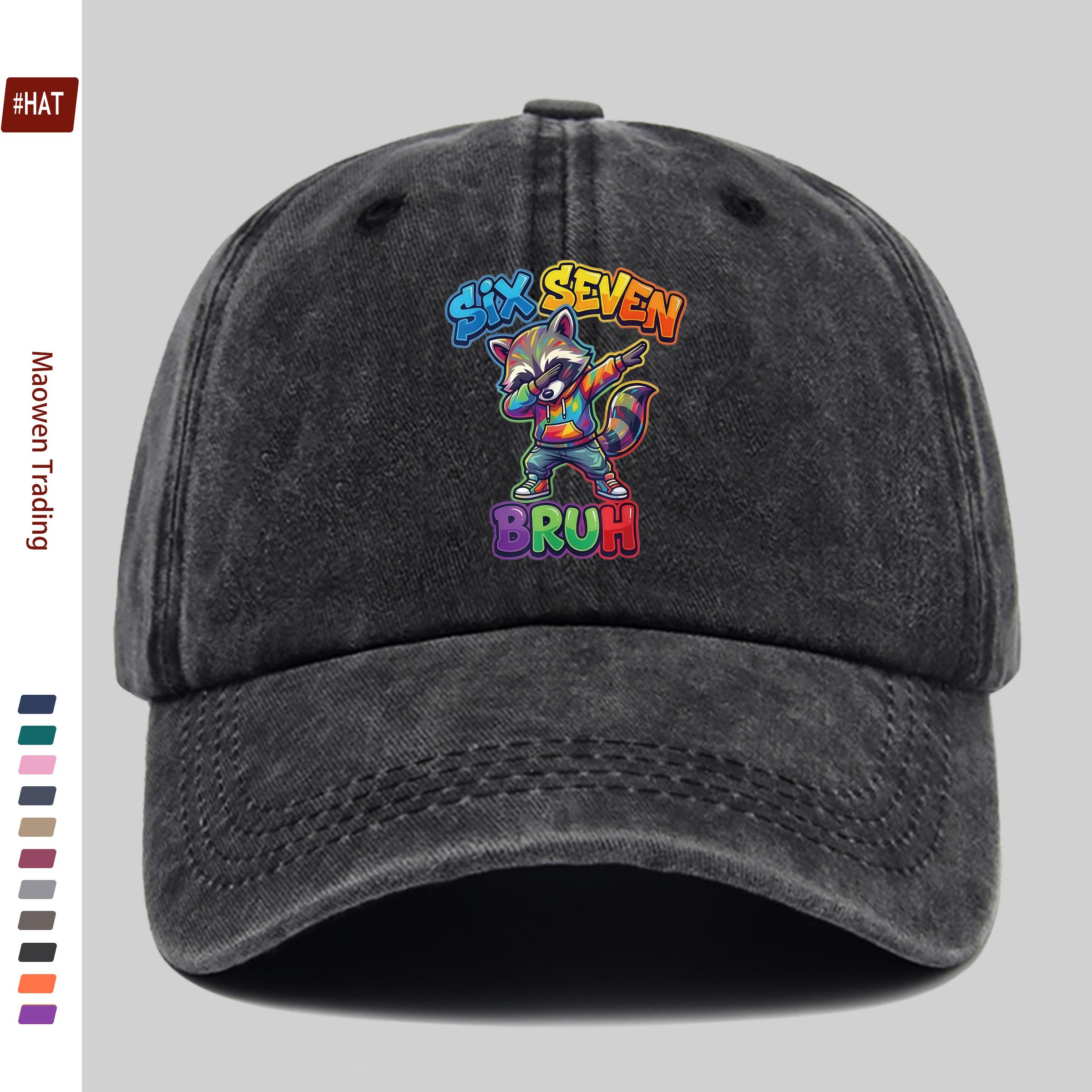 pc SixSeven Raccoon Pattern Printed Baseball Cap with Fun and Casual Printed Design Sun Hat Comfortable and Lightweight Pa 1pc