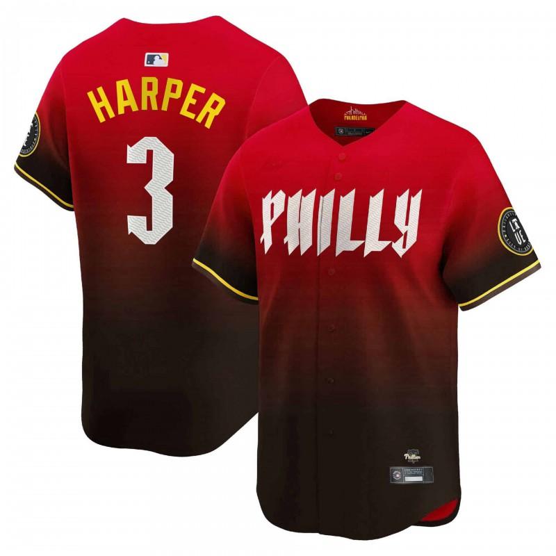 Philadelphia Phillies Baseball Jersey Mens Embroidered V-Neck Sportswear Loose Fit Nylon Athletic Top Fan Wear