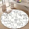 1pc Dogs Pets Office Round Area Rug, Indoor Mat Suitable ForOffice, Under Office Chairs Bedroom Living Room Home Decor, Room Decot230