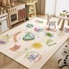 Children's Cartoon Velvet Rug - Absorbent, Non-Slip Floor Mat for Living Room and Bedroom
