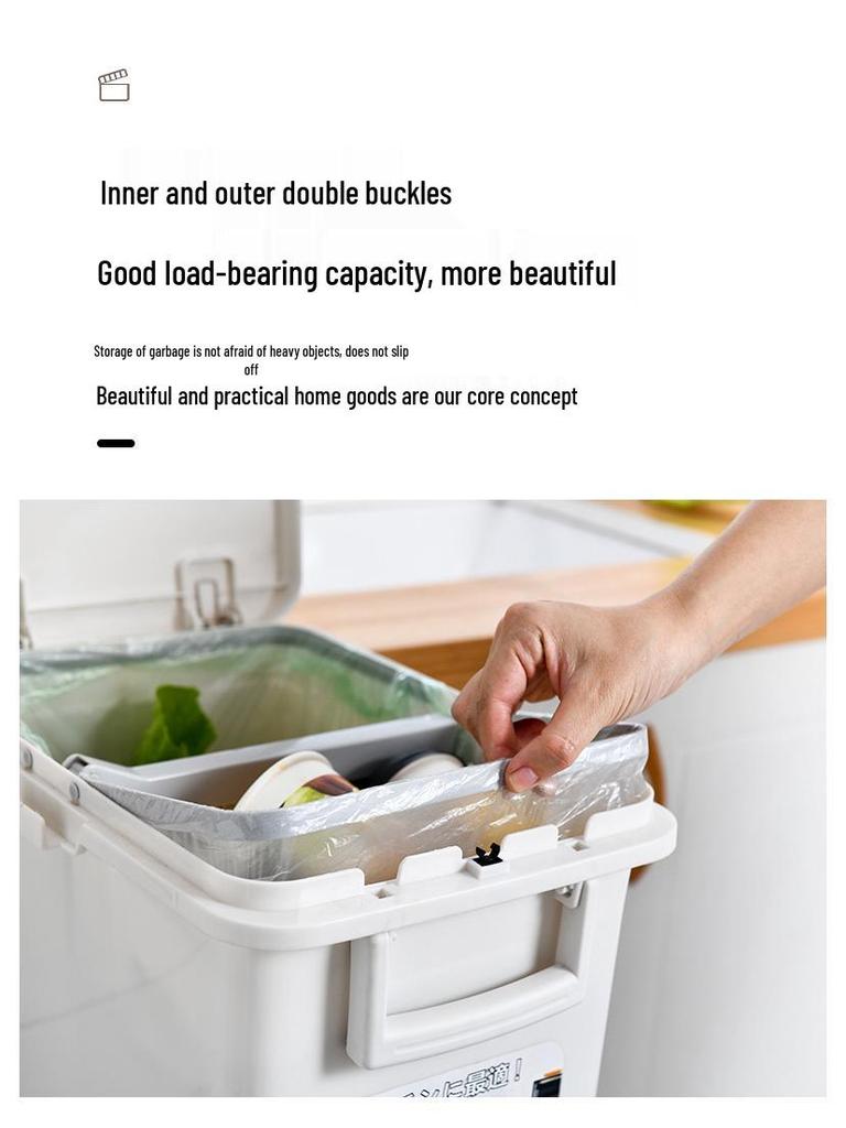 Luxurious Minimalist Dual Compartment Trash Can with Lid & Foot Pedal