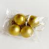 Fashion 3cm Christmas Ball Gift Crafts Party Supplies Christmas Tree Decorative Gold Matte DIY Hanging Ornament Ball Outdoor