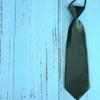 Elastic Silk Tie: Simple, Solid Color, Lazy Man's Design for Kids