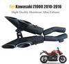 Motorcycle Exhaust System Dual Pipe Slip On Middle Pipe For Kawasaki Z1000 10-17