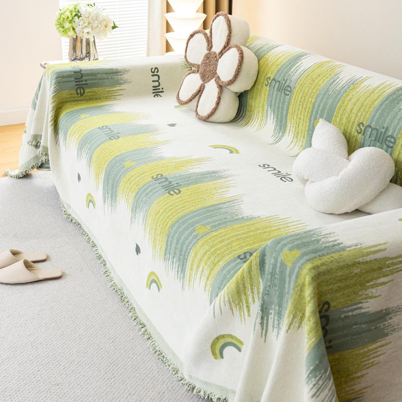 

Chenille Sofa Cover Towel Universal Non-Slip Thickened Anti-Scratching All-Inclusive Four Seasons Sofa Cloth Cover 180*130