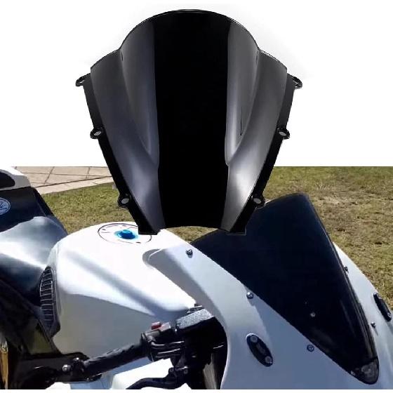 WYNMOTO ABS Plastic Windshield Windscreen For Honda 03 04 CBR600RR F5 2003-2004 CBR600 RR Double Bubble (Black) чёрный