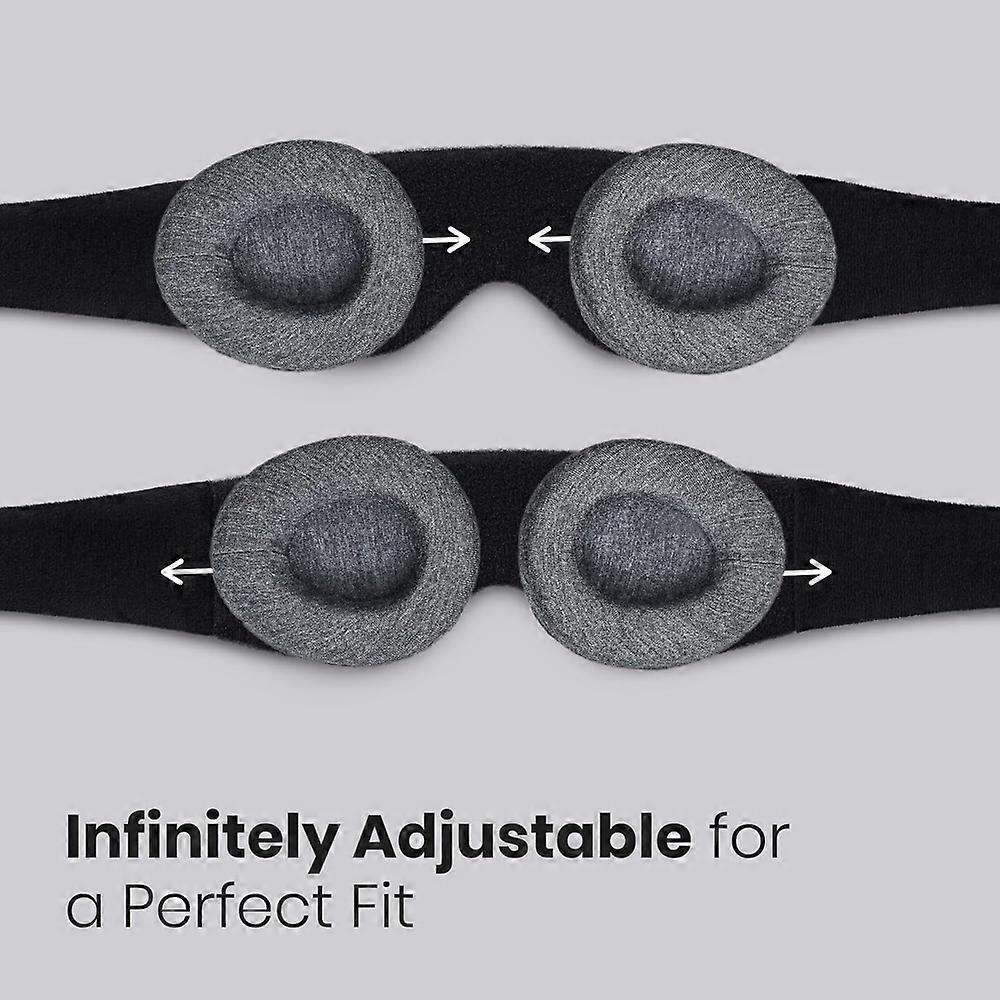 Manta Sleep Mask With Light Blocking And Zero Intraocular Pressure Comfortable And Adjustable Perfect For Sleeping Less