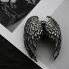 Angel Wing Feather Pendant Necklace - Retro Punk Style European and American Design