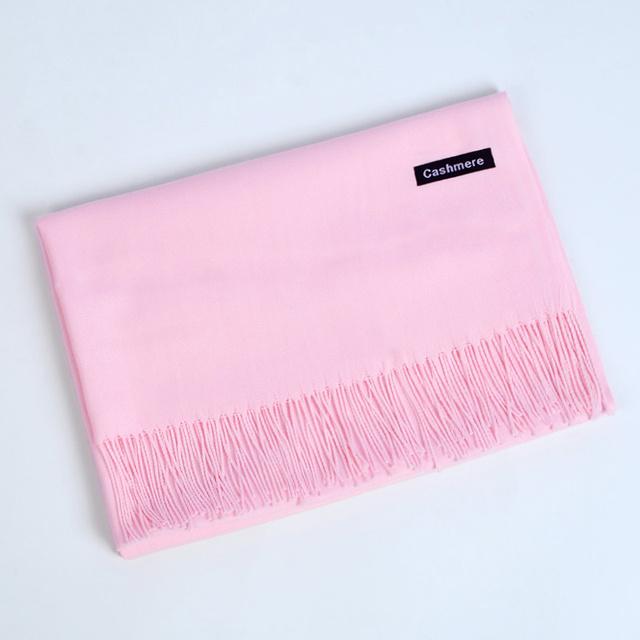 Winter Women Scarf Female Luxury Scarves Lady Tassel Bandana Women Solid Shawl Wraps Foulard Scarf Shawl