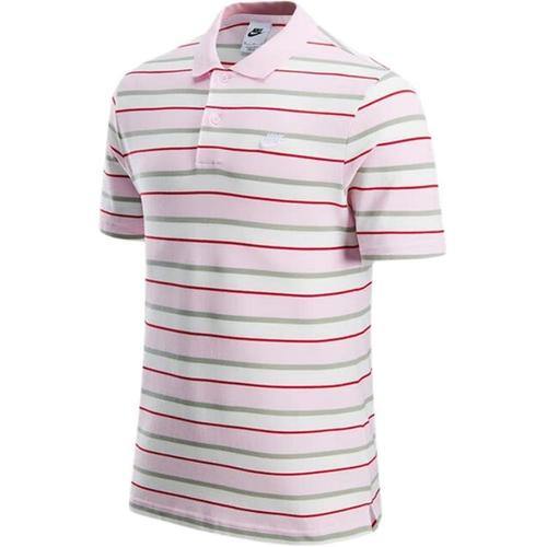 

Nike Polo Shirt Men s Pink Stripes FN3897-663 EU L рожевий