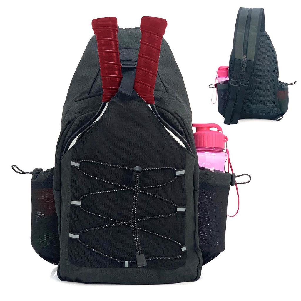 2025 Portable Sports Bag for Badminton, Tennis & Pickleball - Fits 2 Rackets, Handheld, Large-Capacity, Down Cotton