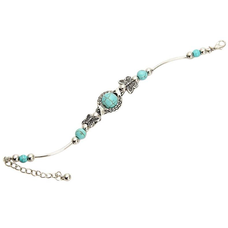 Carved Butterfly Bracelet for Woman Chain Jewelry Wrist Decoration Birthday Gift ADM