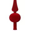 11 Inch Velvet Finial Christmas Tree Topper Vintage Mid Century Spherical Treetop Ornament
