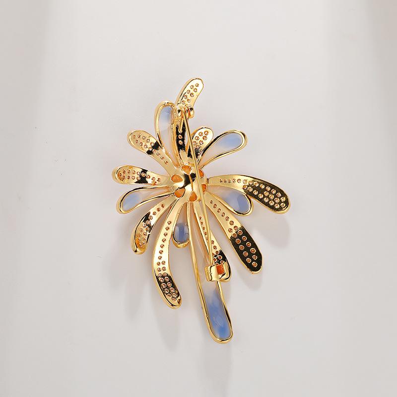 Senior brosjer blomst blad brosje pins for kvinner dress anheng mote brosjer smykker