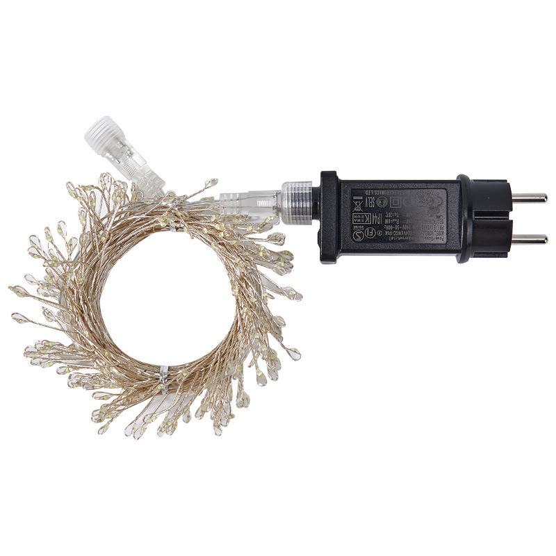 Remote Control Super Bright Copper Wire Firecracker String Lights for Christmas Decorations