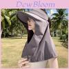 Summer Sun Protection Cap With Wide Brim And Neck Shield For Outdoor Activities