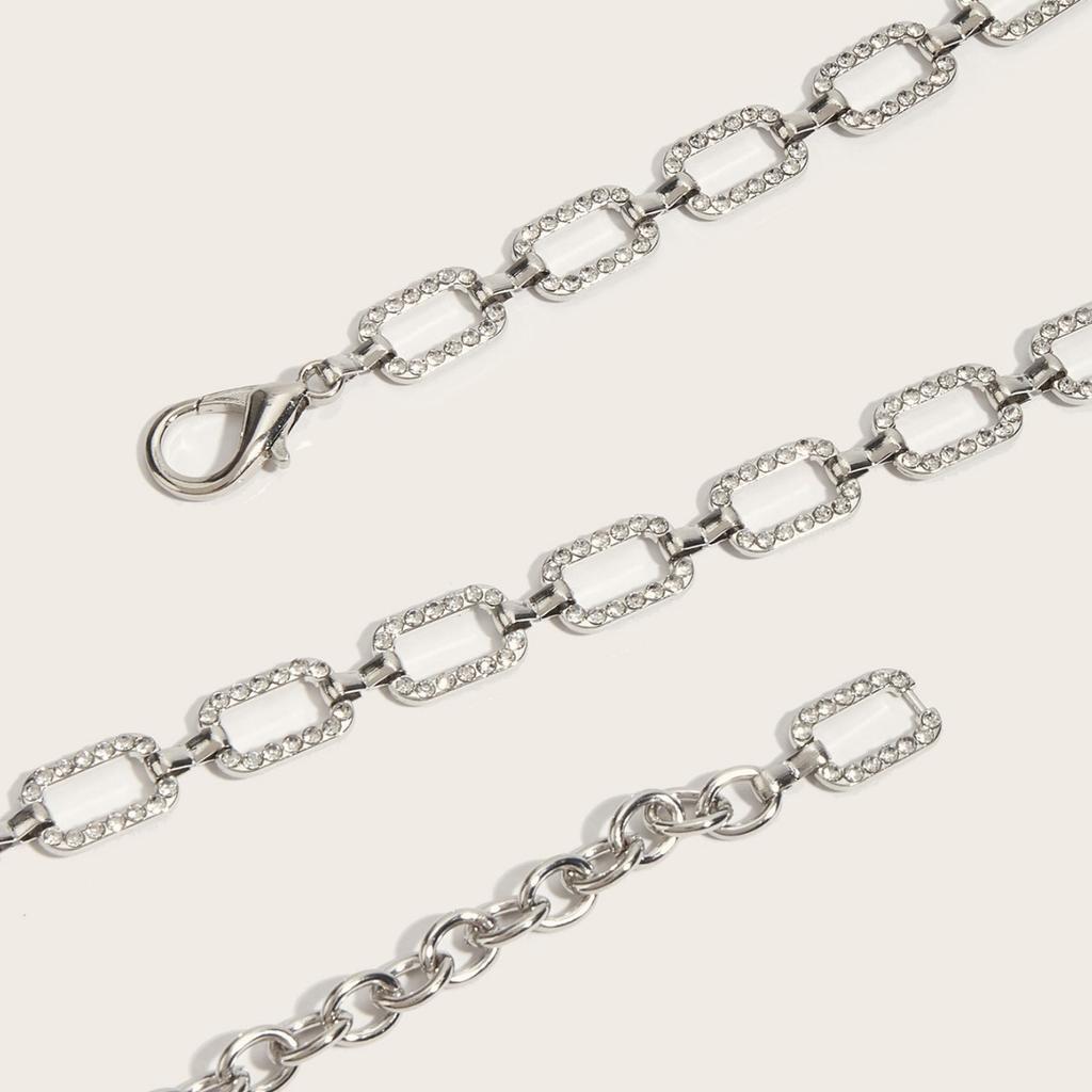 Strass Taillenkette Metallaccessoires Gürtel Mit Rock Kleid Taillenkette Dekoration Dünner Gürtel Tide