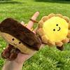 ZAKOL Cute Afternoon Tea Gourmet Series Plush Keychain Simulated Egg Tart Bread Stuffed Doll Backpack Decorative Pendant Gifts
