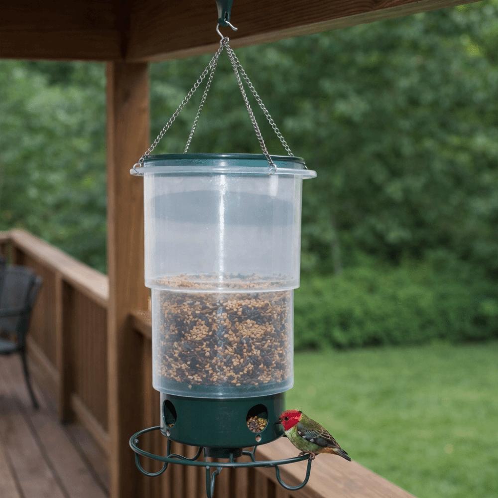 Telescopic Hanging Bird Feeder Transparent Plastic Bird Water Dispenser Large Capacity Hummingbird Feeder Outdoor Decoration