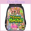 Mochila Moderna My Singing Monsters Para Alunos do Ensino Fundamental em Várias Cores