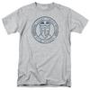 Mighty Morphin Power Rangers Angel Grove HS T-Shirt Herren Lizenzierter Tee Sport Grau