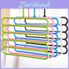 New Multi-functional Five-layer Pants Rack Clothes Hanger Candy-colored Plastic Hanger For Storage And Organization