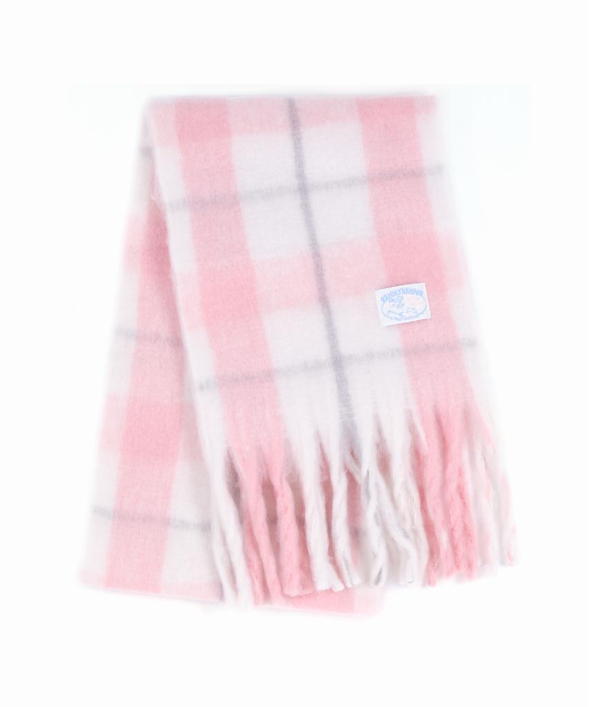 Laenilaeni Fairy Cotton Check Muffler [Fairy Ribbon] - Fairy Cotton Check Muffler (M003Fr)