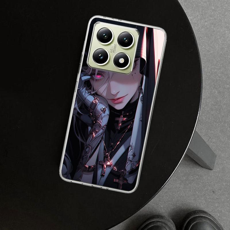 Dark Demon Nun Phone Case Cover for Xiaomi Redmi Note 15 14 13 12 11 Pro Plus 14S 12S 11S 11T 11E 10S 10 Customized Fundas Redmi