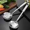 Silver Kitchenware Set Stainless Steel Pancake Shovel Durable Soup Ladle  Restaurant