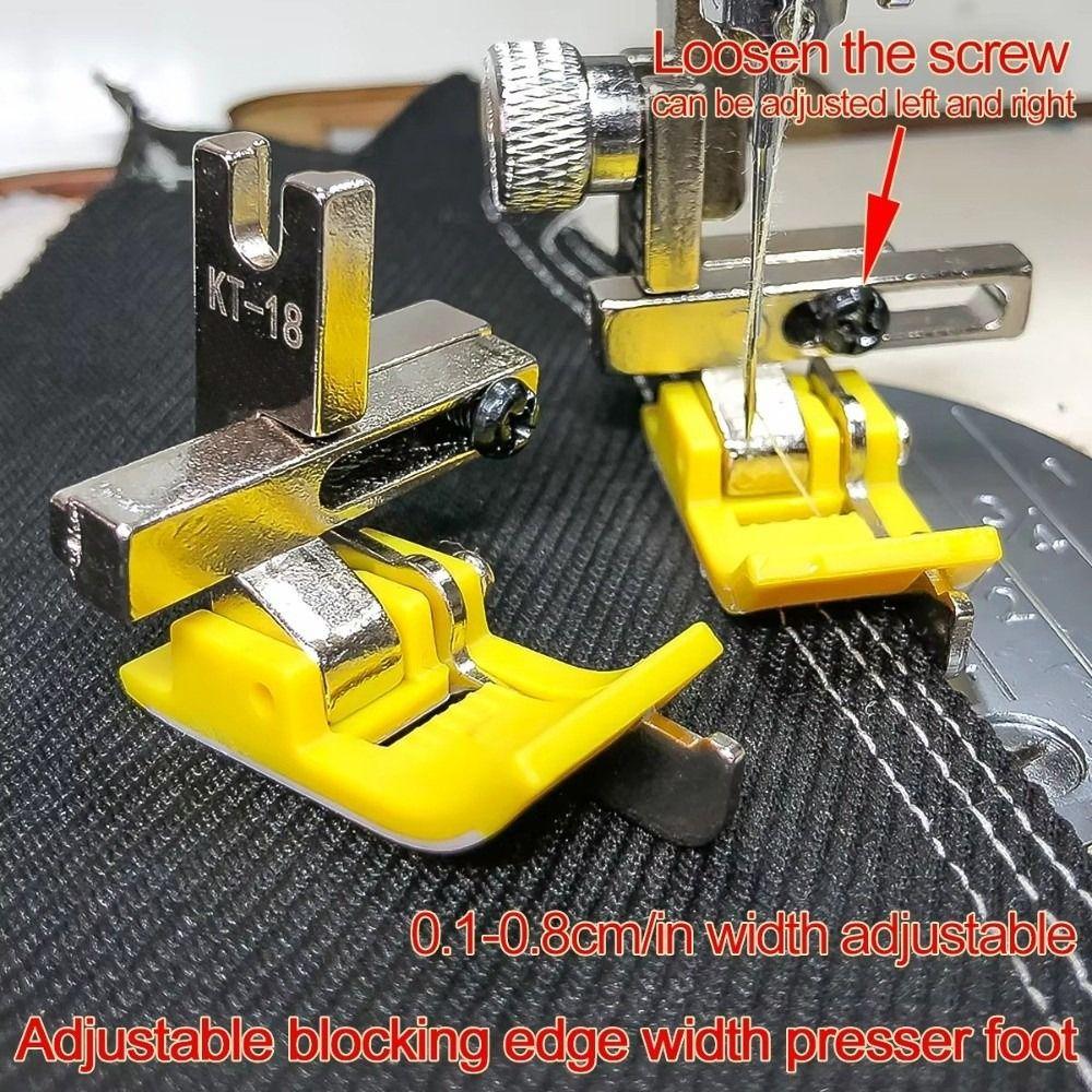 KT-18 Press Foot Oxford Edge Guide Sewing Presser Foot for Straight Stitch Line Presser Foot