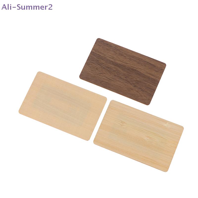{Estate2} Scheda NFC Vuota in Legno 13.56MHZ Tag RFID 504Byte Chip 215Ntag Tessera Associativa Contactless Riconoscimento Sociale Scheda Laser