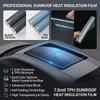 Car TPH Ice Armor Sunroof Protection Film 7.5Mil Black/Blue Ice Armor Anti-UV Anti-Fouling Heat Insulation Car Protective Film