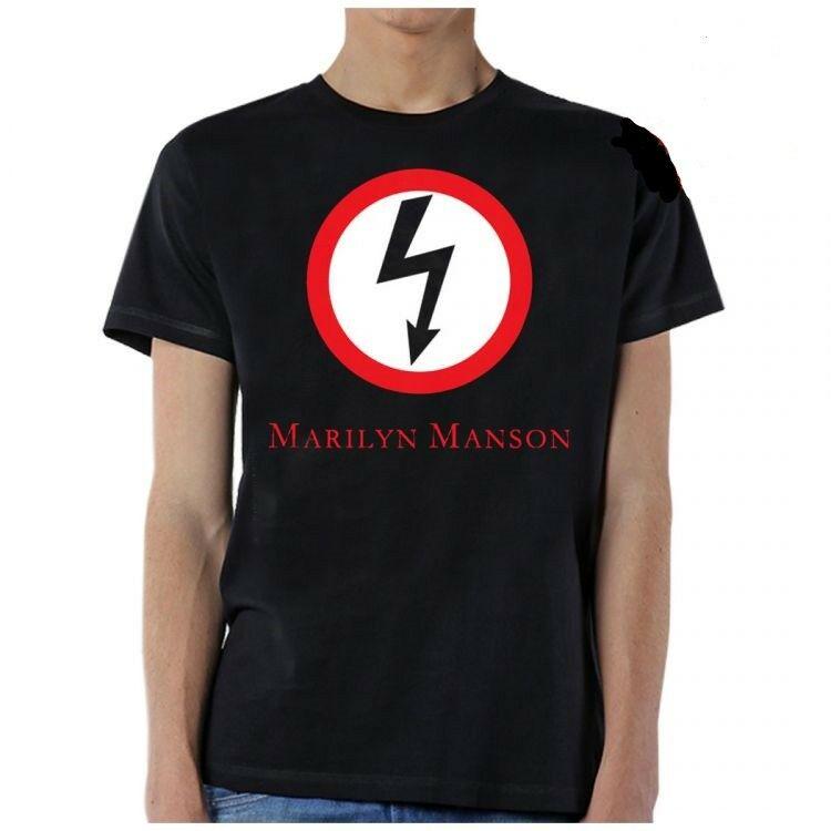 marilyn manson lightning bolt shirt