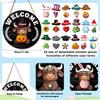 MZ982 3D Interchangeable Wooden Listing - Holiday Decoration DIY Cow Pendant with Changeable Outfits and Accessories
