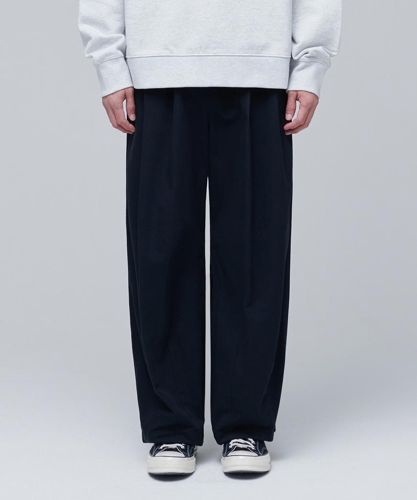 MUSINSA STANDARD Cotton Wide Balloon Pants [Navy]