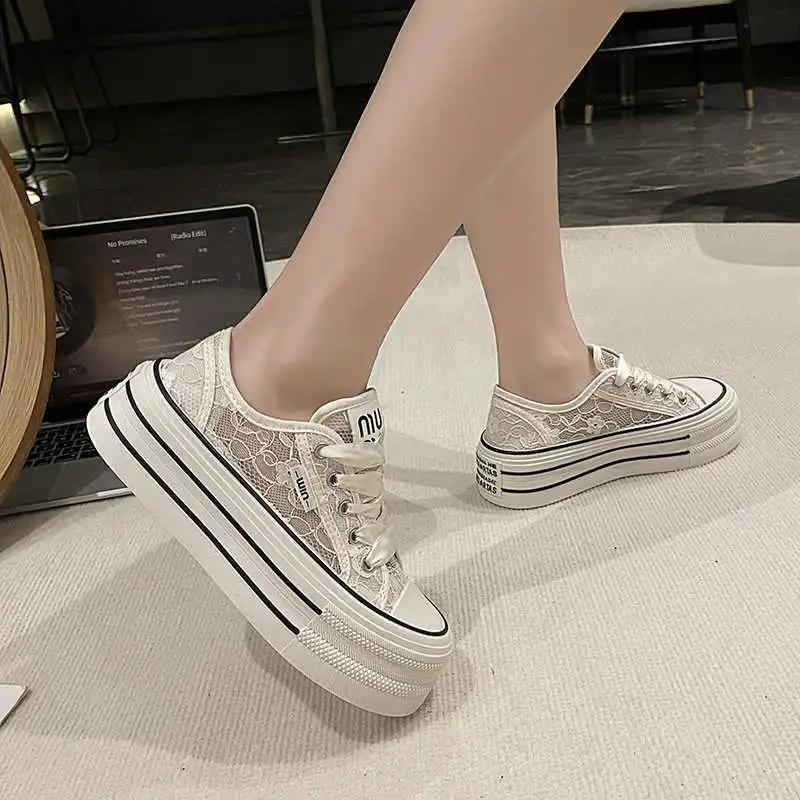 Fashion Perforated Thin Heel Sneakers Basket Woven Loafers Luxury Brand Casual Woman Shoes Sport Deals Sneeker Sneakersy Zapato
