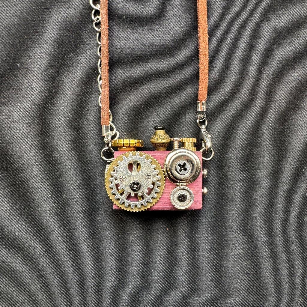 Punk Robot Pendant Necklace: Handmade Hanging Ornament - Unisex Mobile Phone Chain Jewelry
