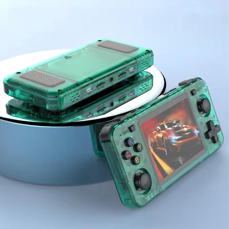 R36H Retro Handheld Game Console Linux System Kids Christmas Gift Portable Pocket Video Player 3.5 Inch IPS Screen 128GB Games