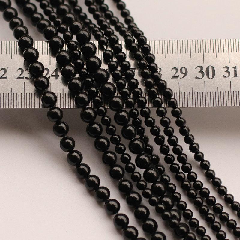 Black Agate Shell Pearl Beads 4-6mm for DIY Jewelry Making