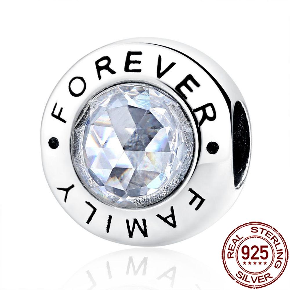 New Charms Copper Sister Daughter Mum Mother Family Love Heart Beads Fit Origina Bracelet Necklace Diy Jewelry