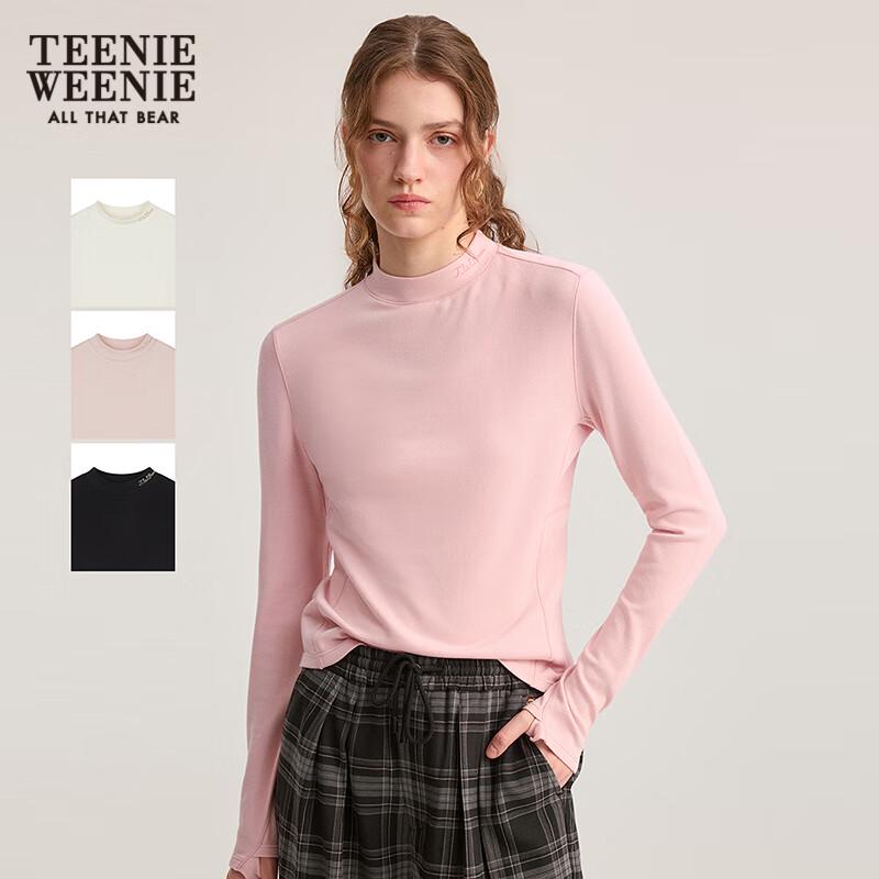 Teenie Weenie Women's Fleece Mock Neck Long Sleeve Top